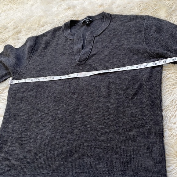 JAMES PERSE Dark Grey V Neck Sweater Women’s Size 0 = XS - Picture 11 of 14
